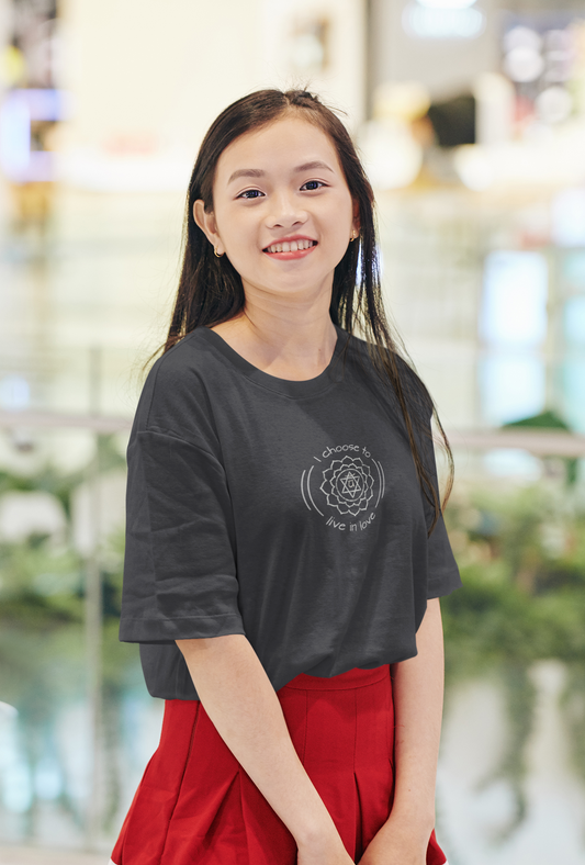 Oversized T-shirt Bio Baumwolle - Herzchakra